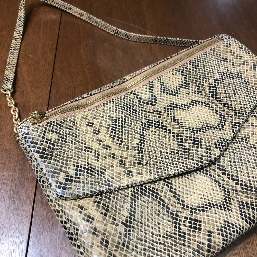 HOBO The Original Brown/Tan Snake Skin Purse